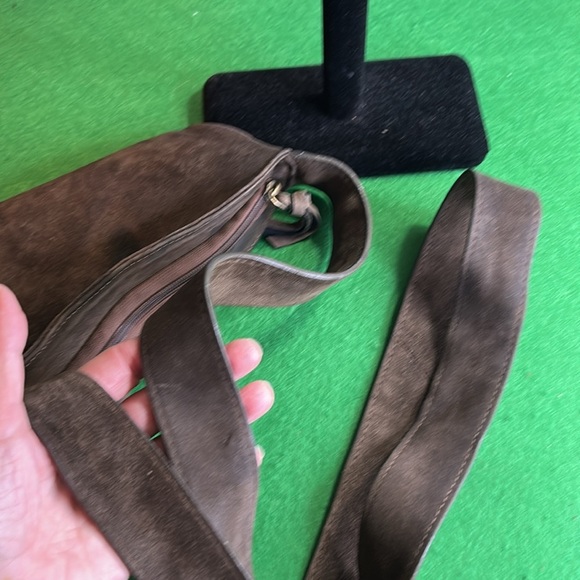 PRANA hippy leather 70’s crossbody bag with fringe made in India - Picture 7 of 16